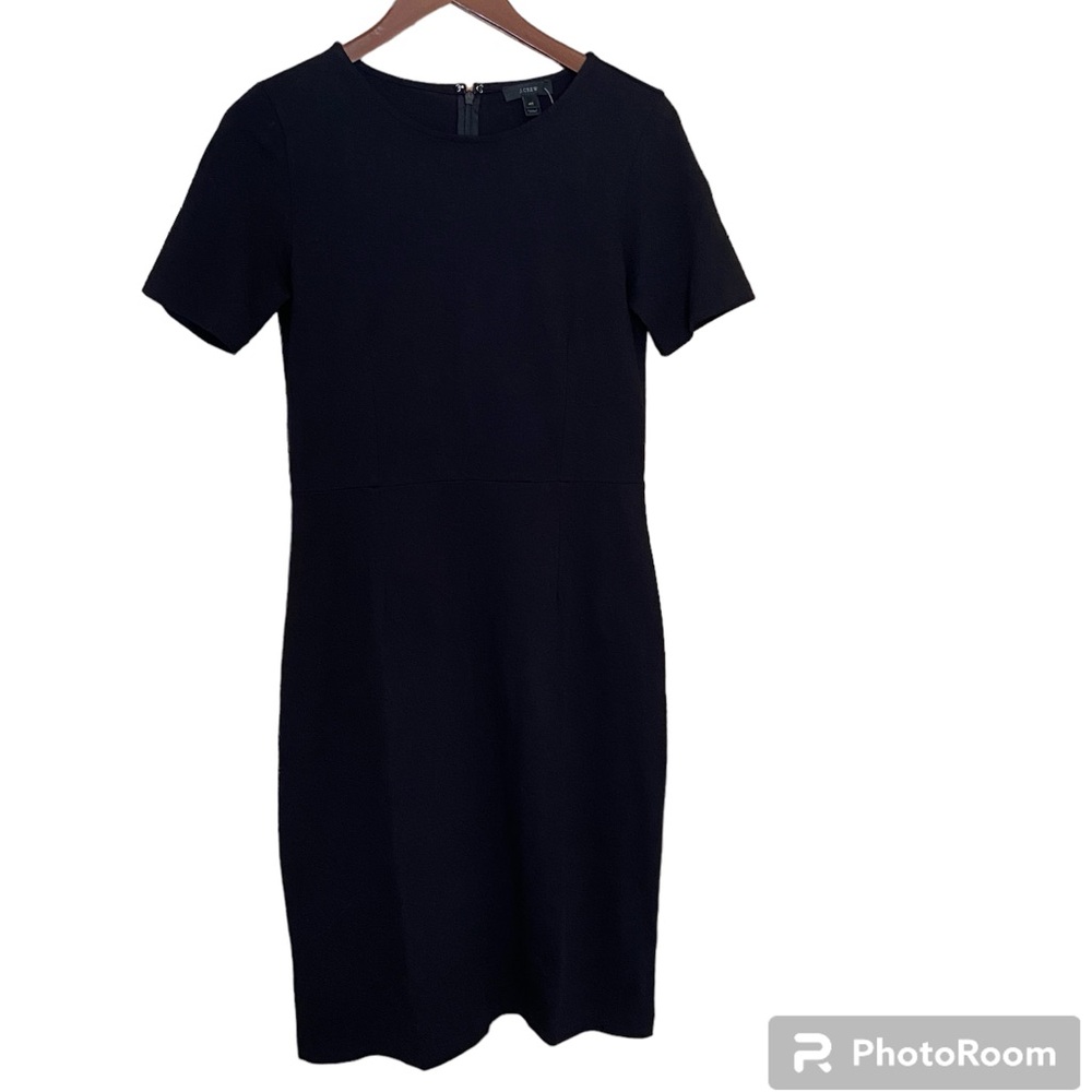 J.Crew Womens 100% Cotton Classic Black Dress - Size 4T - NWT